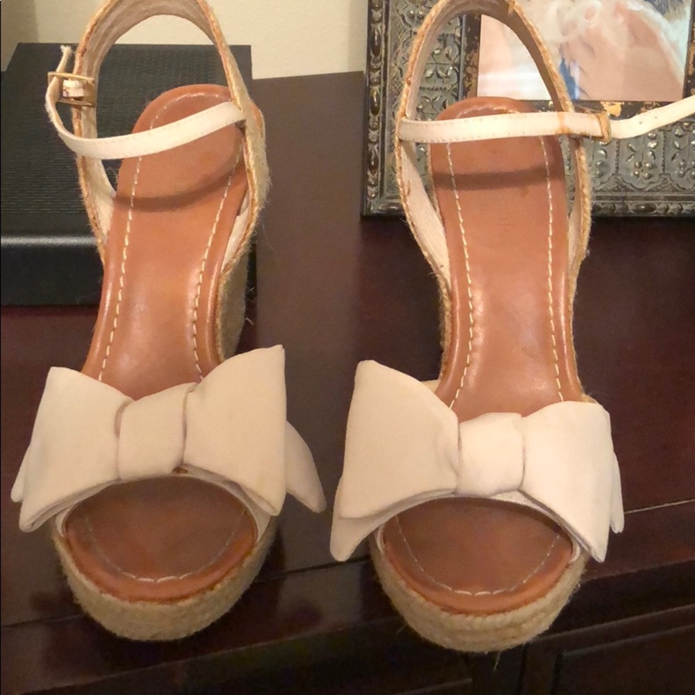 COPY - Kate Spade Bow Wedges Espadrilles